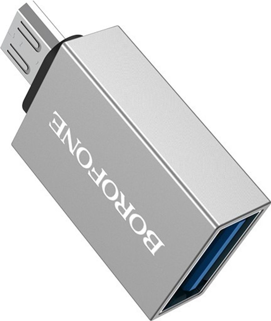 USB Adapter auf Micro USB - Silberne Verbindungslösung KP24015