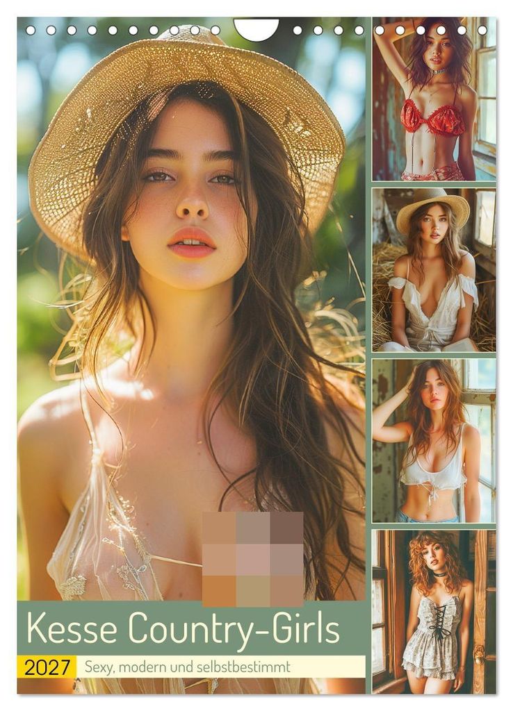 Kesse Country-Girls. Sexy, modern und selbstbestimmt (Wandkalender 2027 DIN A4 hoch), CALVENDO Monatskalender