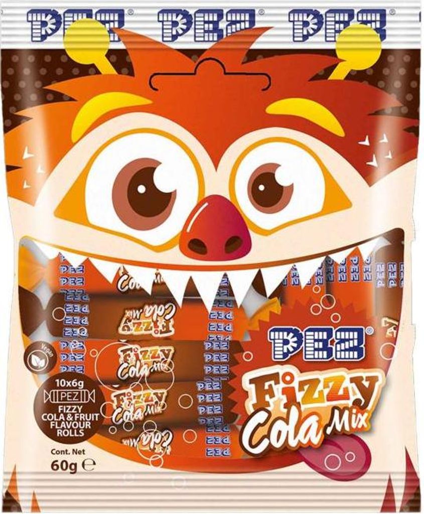 PEZ Fizzy Cola Mix Rolls 10er