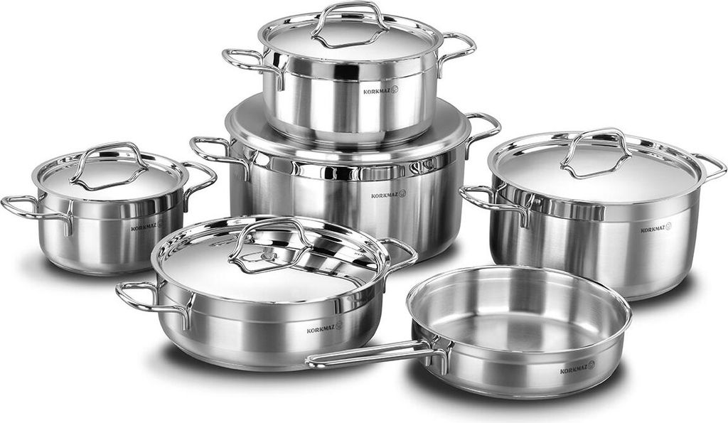 Korkmaz Alfa XL 11-teiliges Topfset Induktion Produktbild 