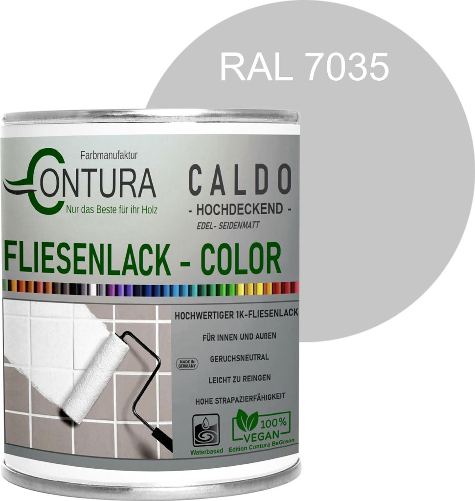 Fliesenlack 750ml. Fliesenfarbe 20 Farben Lack Fliesen Wand Produktbild 