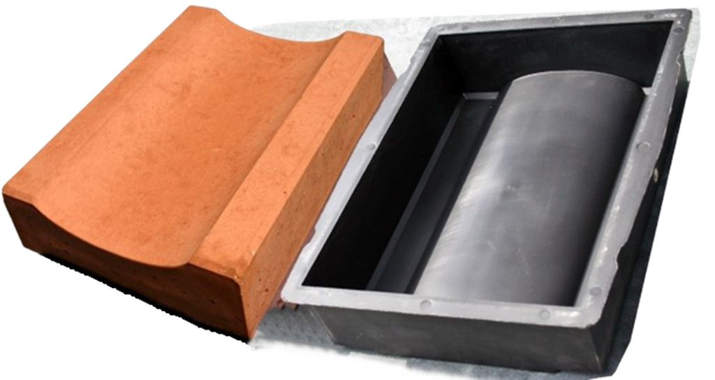 Schalungsform für Beton- Rinne / Ablauf-Rinnensteine 35 x Produktbild 