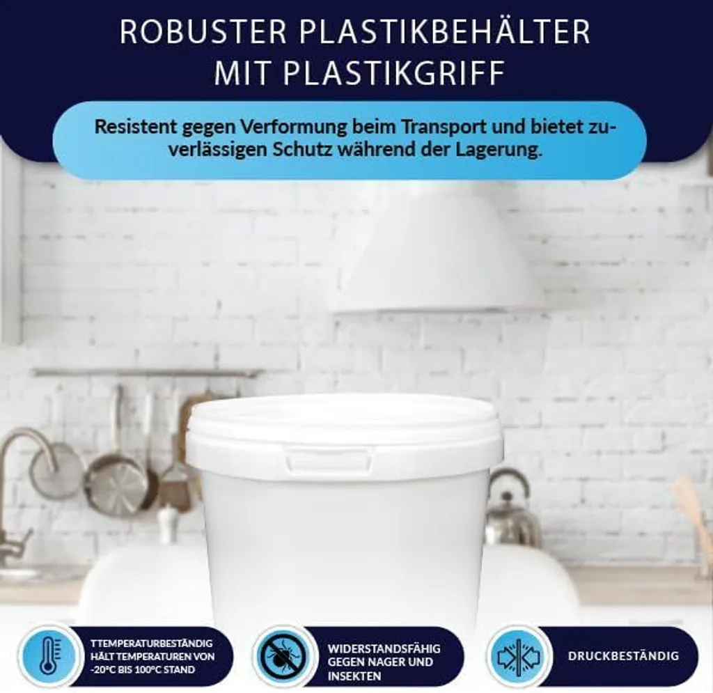 100 Contenitori BenBow 0,5L Professionali Bianchi - Resistenti e BRC - 6