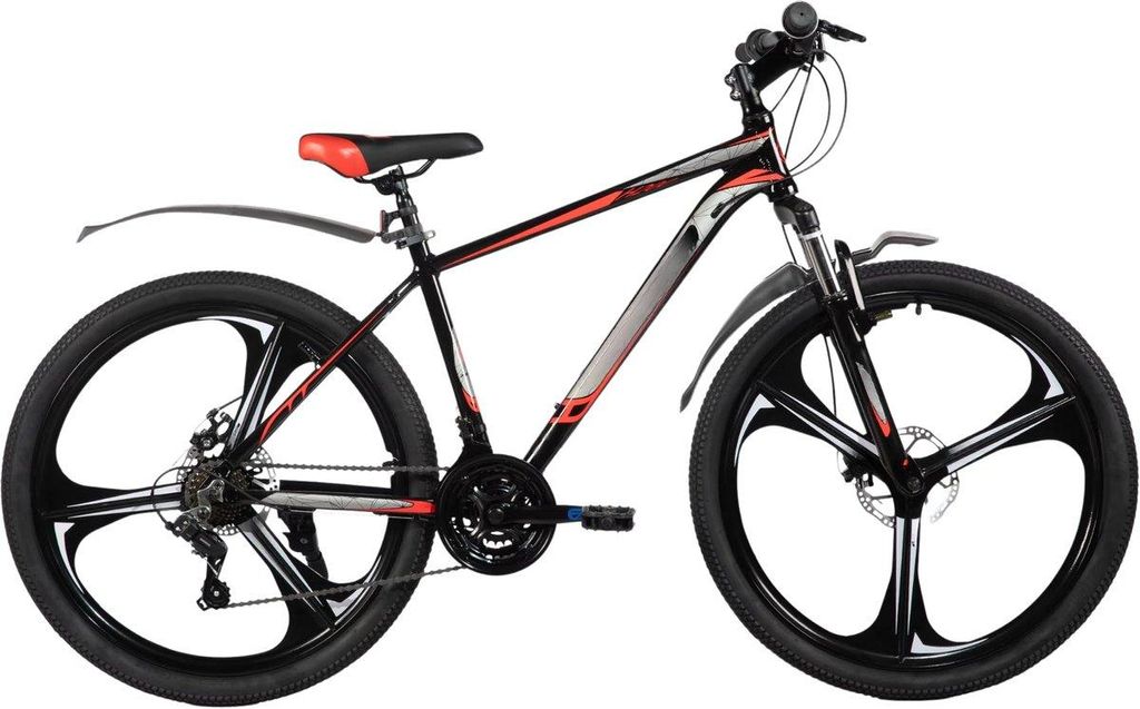 Mountainbike 26 Zoll (66 cm) – 21 Gang Schaltung – Aluminium Rahmen – Scheibenbremsen – 3/6-Speichen Design – Herren & Damen Fahrrad – ...