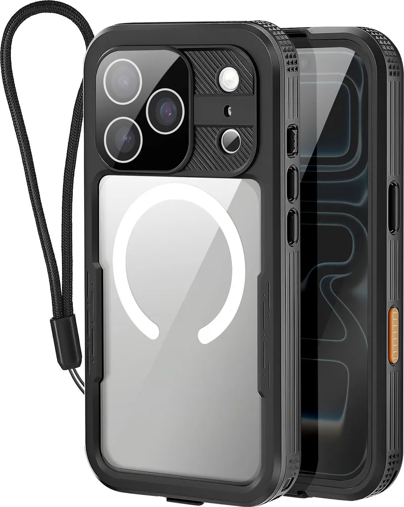 Étui de protection étanche iPhone 17 Pro Max antichoc MagSafe Noir - 2