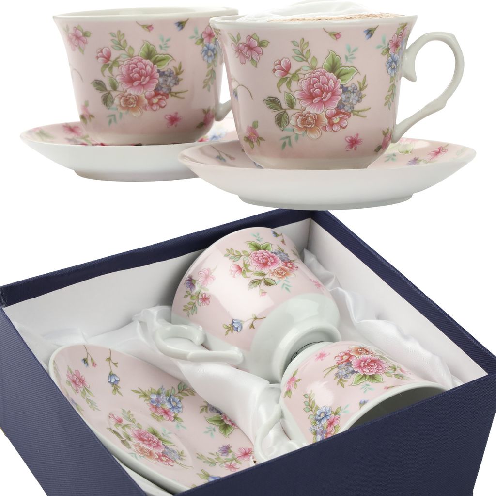 Darčekový Sada Pohár A Tanierov 250 Ml Porcelán Na Kávu A Obrázok produktu 