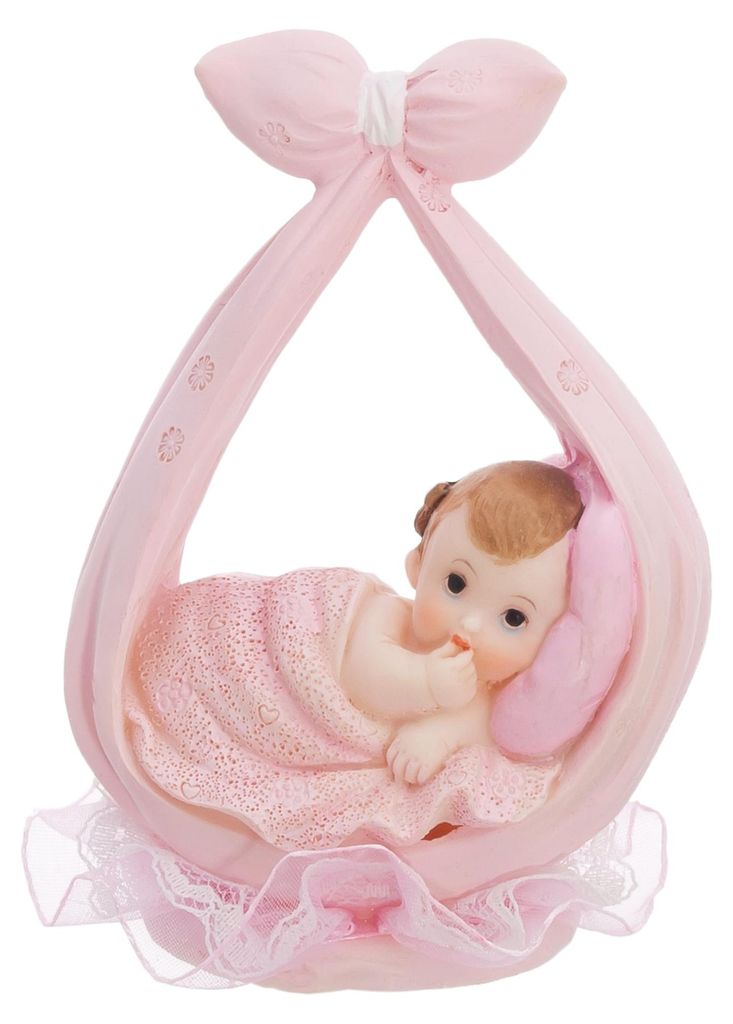 Tort figurka dziecko 11cm dziewczynka w chuście jasnoróżowy Zdjęcie produktu 