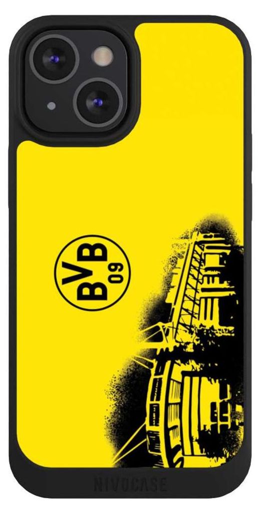 NIVOCASE Handyhülle für Apple iPhone 13 Mini Hülle NIVOpure Case Schwarz BVB Borussia Dortmund Stadion
