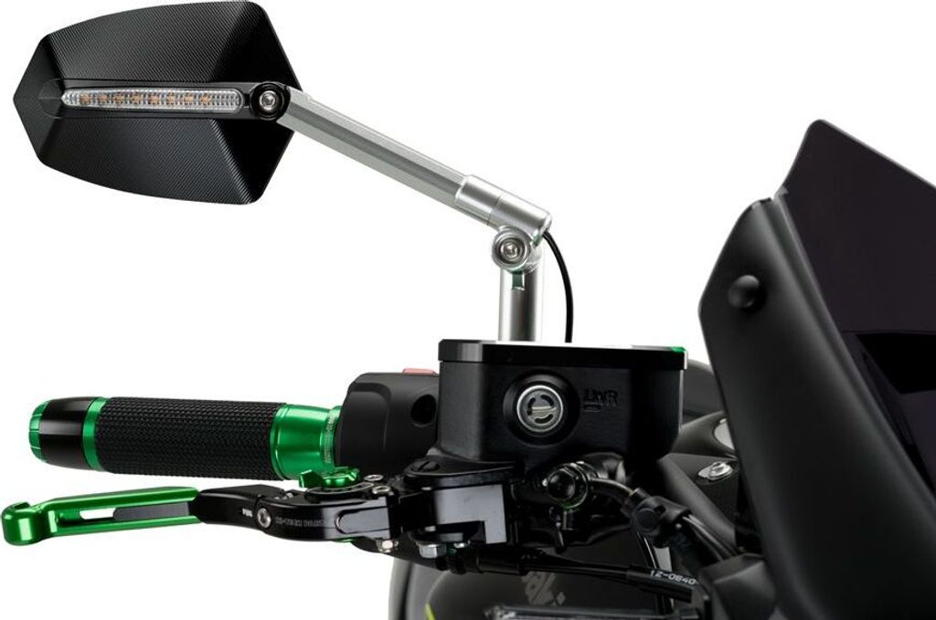 PUIG 015DN GTI Rückspiegel passend fuer KAWASAKI Z750 Schwarz