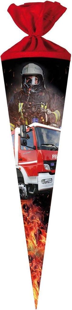 Nestler Schultüte Feuerwehr Filz rund 70cm Produktbild 