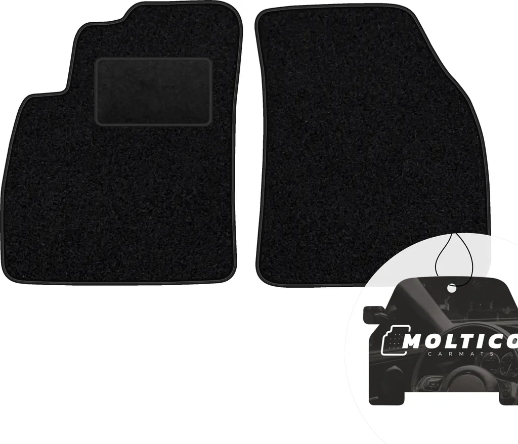 Tappetini moto-MOLTICO Velours Neri Hyundai Santa Fe I 2000-2006 2 pezzi