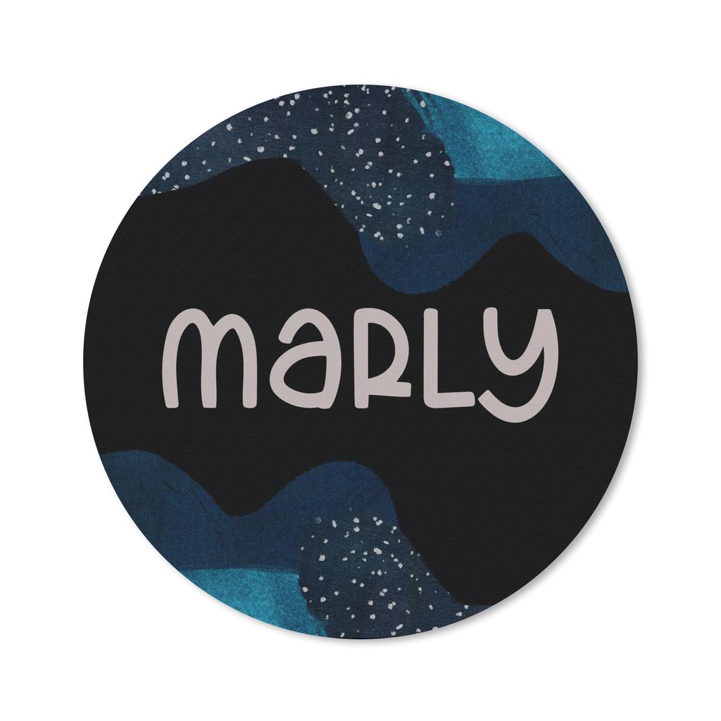 MuchoWow Mauspad Mousepad Marly - Pastell - Mädchen 50x50 cm - Mousepads - Maus Mat - Pad - Mausunterlage - Vinyl