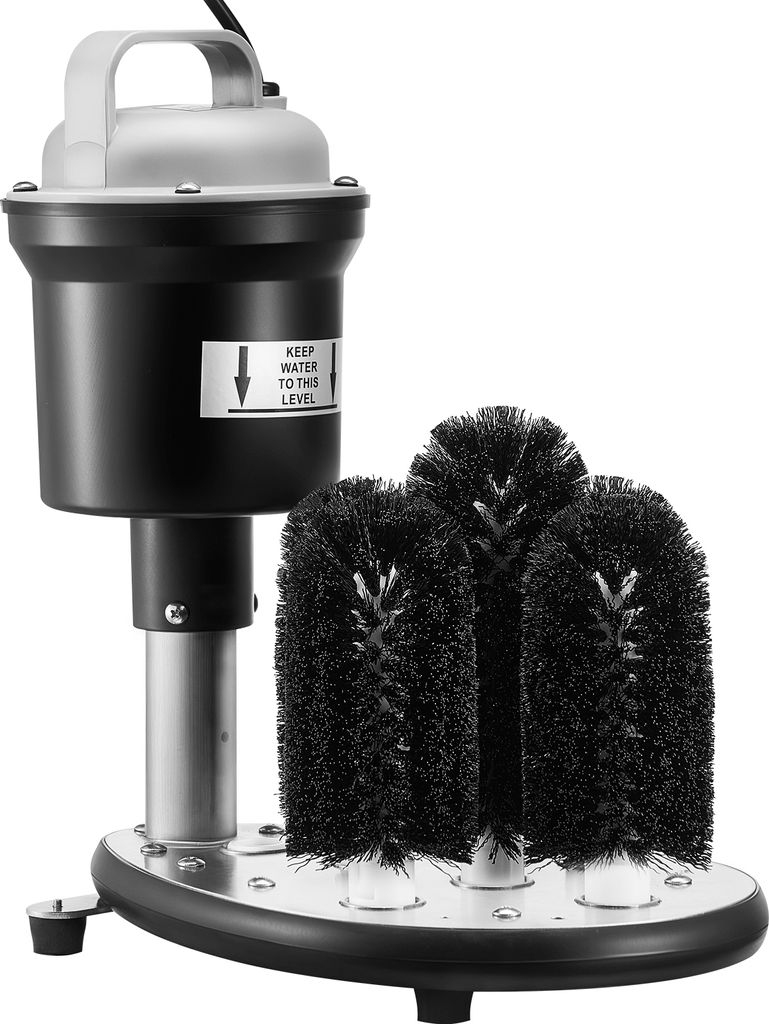 VEVOR elektrischer Gläserspüler Glasreiniger mit 5 Bürsten für Bars, 1200 Tassen/h Weinglas-Reinigungsmaschine, Gläserspülmaschine