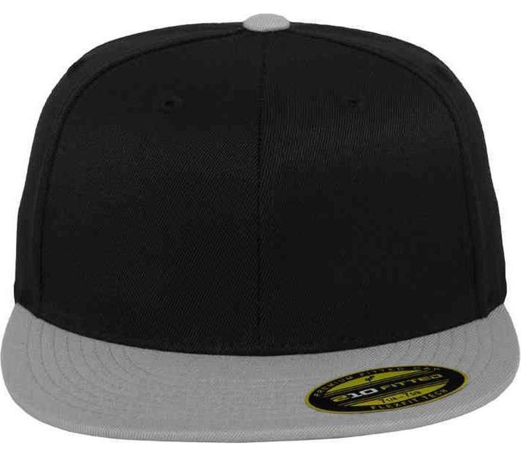 Flexfit - "Premium 210" Baseball-Mütze TN1364 (S-M) (Schwarz/Grau)