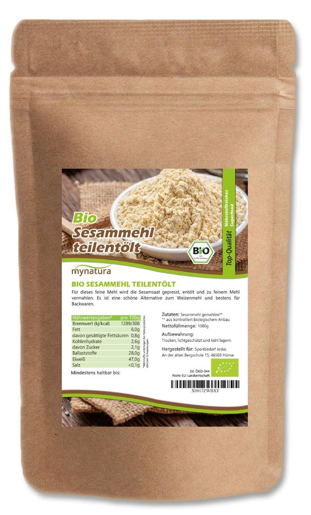 Mynatura  Sesammehl – ab 1000g - 2 Beutel Produktbild 