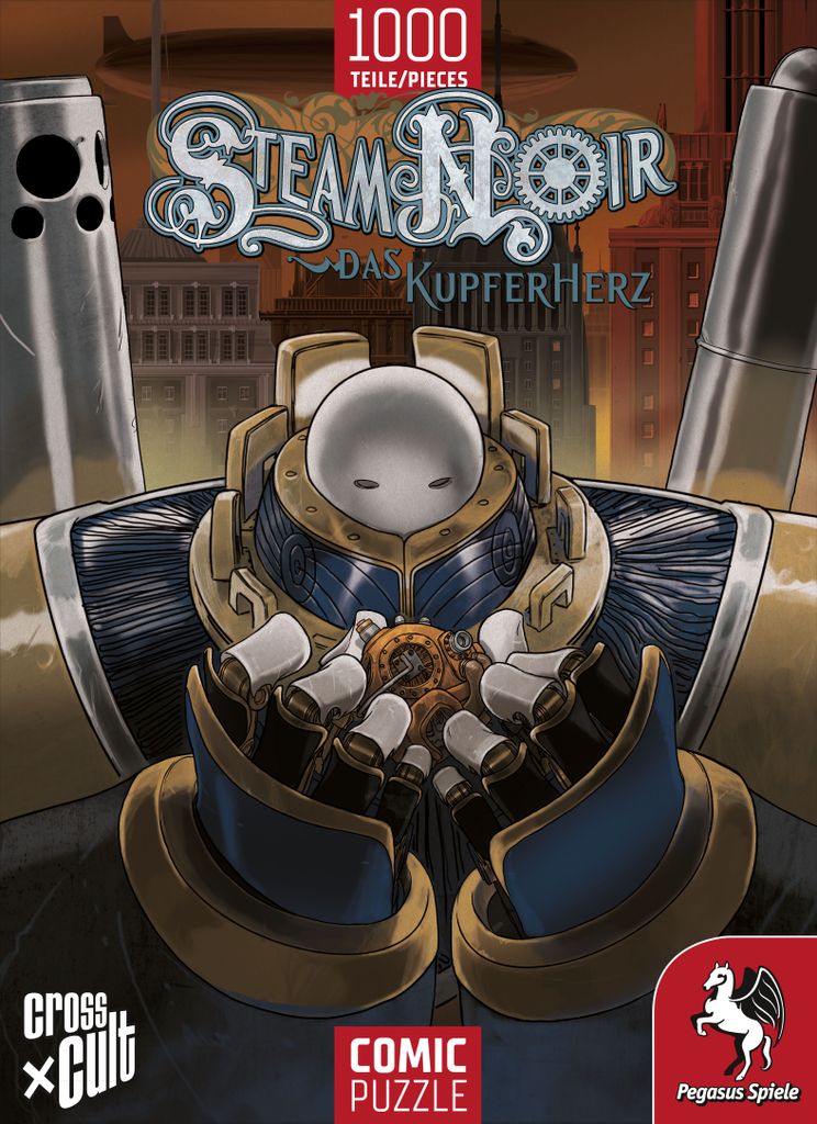 Pegasus Puzzle Steam Noir 1000T. 0 0 STK