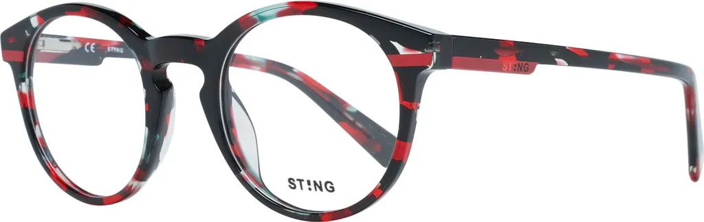 Monture de lunettes Sting VST 182 0GEC - Optique chic en métal et noir