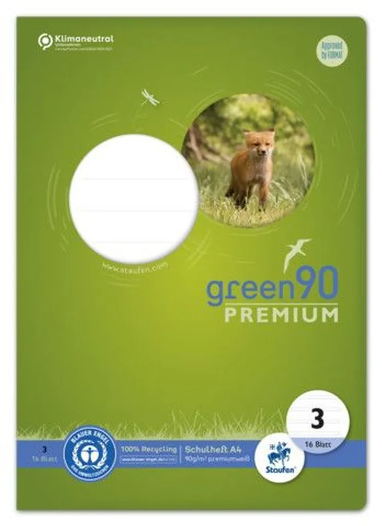 Fornitura Quaderni Ursus Green LIN3 A4 040782003 | 90g Blauer Engel