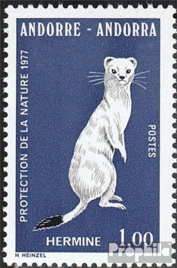 Briefmarken Andorra - Französische Post 1977 Mi 281 (kompl.Ausg.) postfrisch Naturschutz