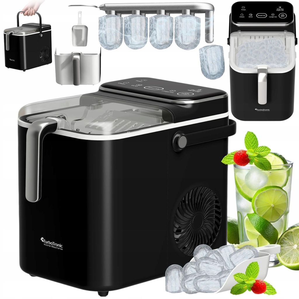 Kostkarka do lodu TurboTronic maszyna do kostek 12kg/24h Zdjęcie produktu 