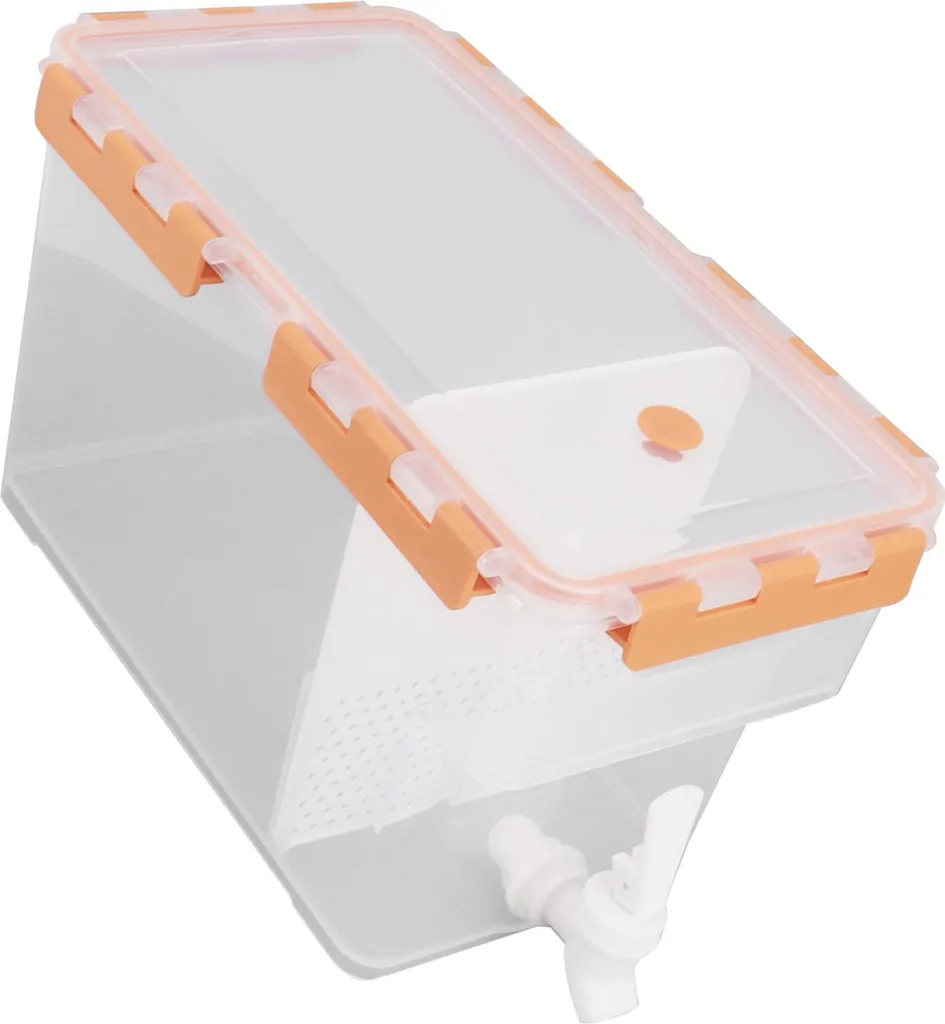 Fontaine à boisson 3,5L avec filtre pour réfrigérateur coloris orange