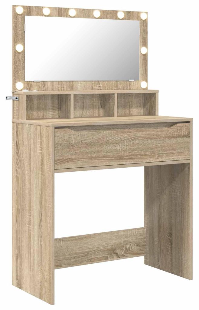 vidaXL Schlafzimmer-Frisiertische Sonoma-Eiche 80 x 39,6 x Produktbild 
