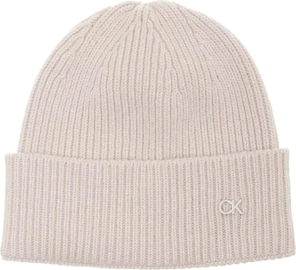 Bonnet chaud Shadow Gray en tissu doux respirant Calvin Klein Re Lock