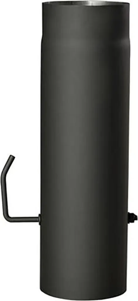 Tuyau de cheminée 130mm noir pour optimiser le tirage du poêle à bois