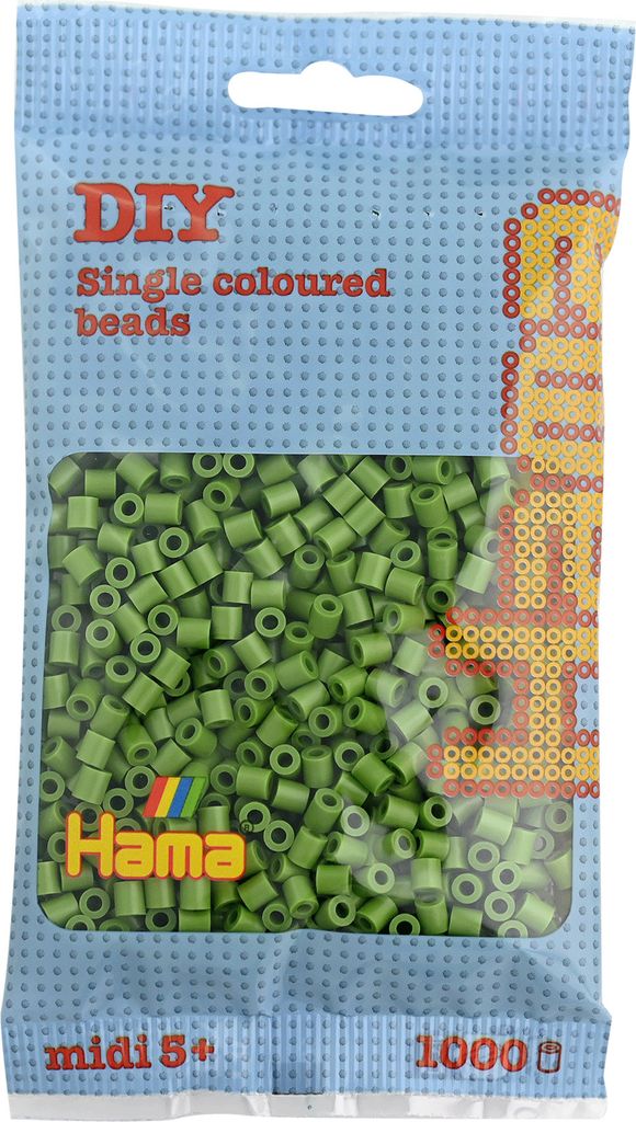 Hama Bügelperlen midi helle olive im Beutel 1.000 Produktbild 