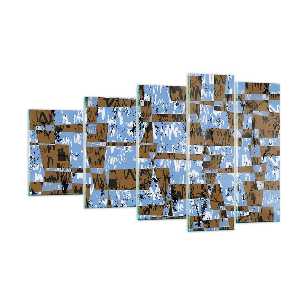 Bilder auf glas - Abstraktion modern - 100x60cm - Glasbilder - Wandbilder - Kunstdruck - zum Aufhängen bereit - Wanddekoration aus Glas - Glas Bil...