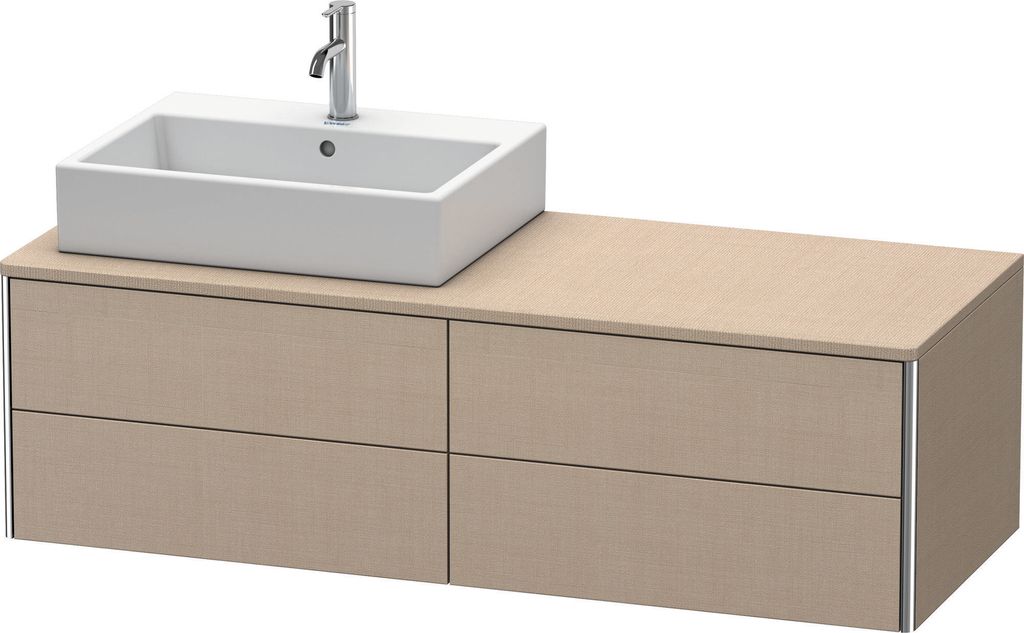 Waschtischunterbau XSQUARE 400x1400x548mm, Becken links Produktbild 