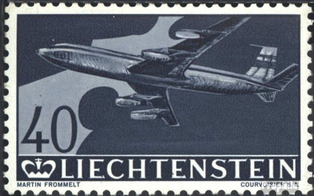 Briefmarken Liechtenstein 1960 Mi 392 postfrisch Flugpostmarken