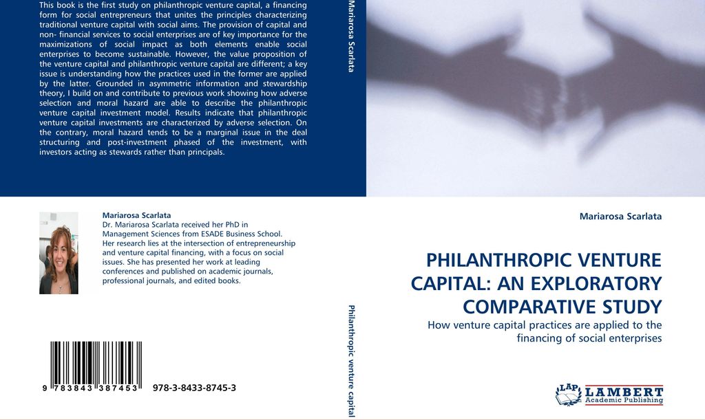Philanthropic Venture Capital: An Exploratory Comparative Study