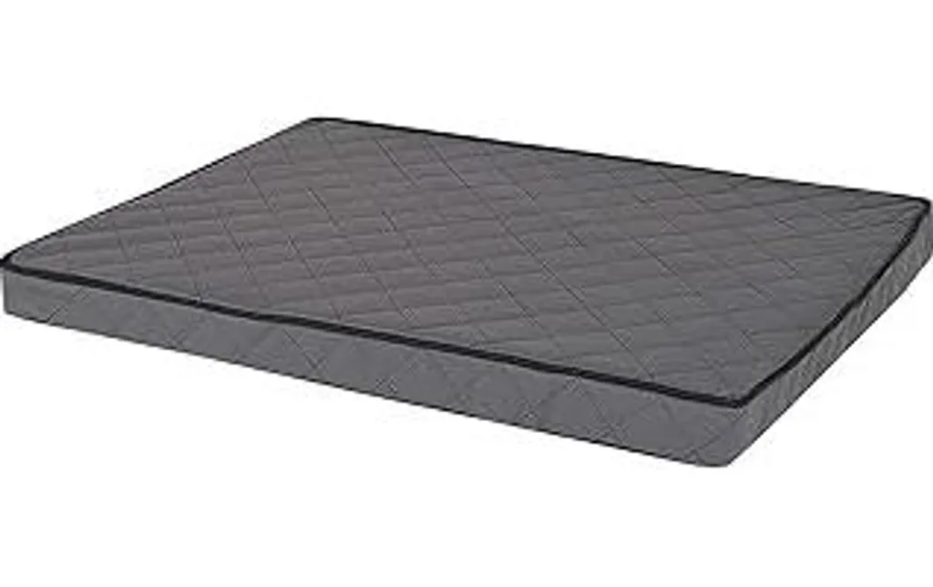 tappetino ortopedico per cani lionto con memory foam, cuscino per cani adatto alle articolazioni in Pelle finta di facile manutenzione, 100x70 cm, tappetino trapuntato con rivestimento sfoderabile e antiscivolo, grigio - 1