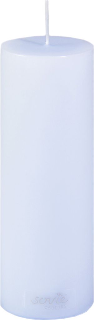 Sovie CANDLES Stumpenkerze in Hellblau Ø 50 mm x H 150 mm, Brenndauer ca. 42 St. - 12 Stück