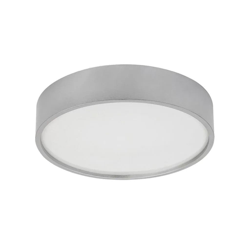 Luminaire Plafonnier LED 18W Argent pour cuisine et salle de bain Larcia