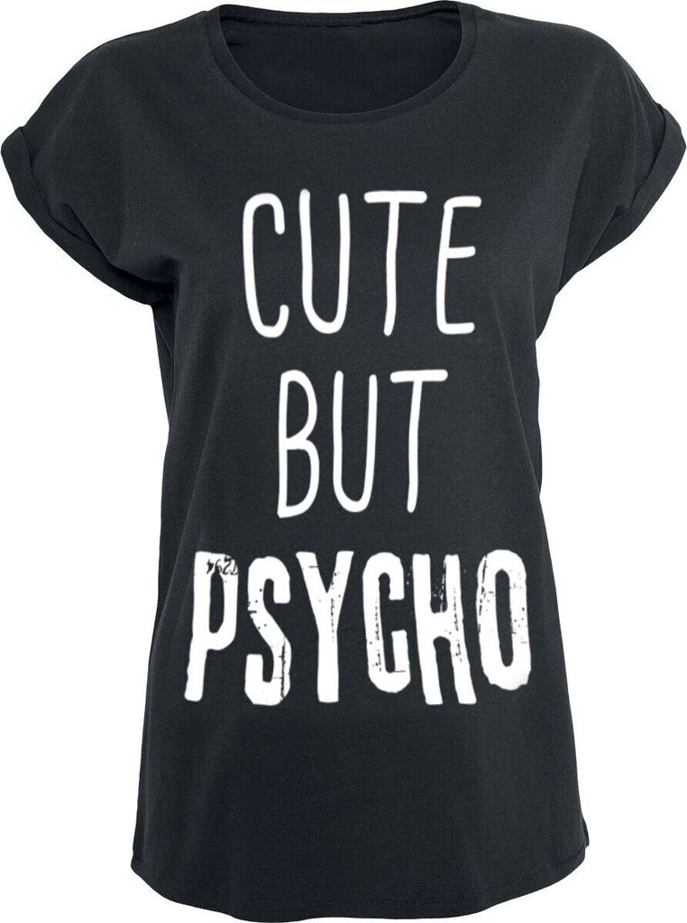Cute But Psycho T-Shirt Damen Cute But Psycho schwarz L