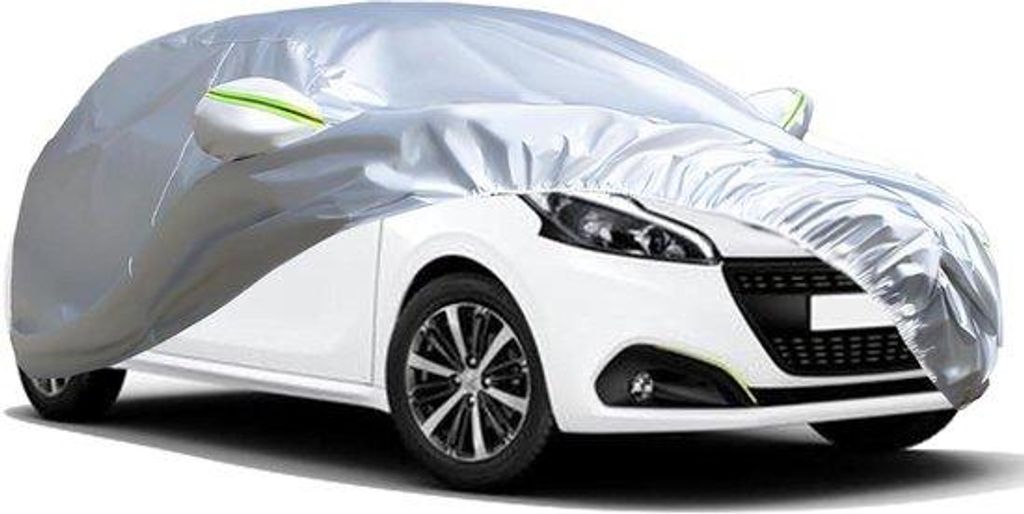 Winterautozeil zilver waterdicht krasbestendig winddicht stofdicht voor Peugeot 208
