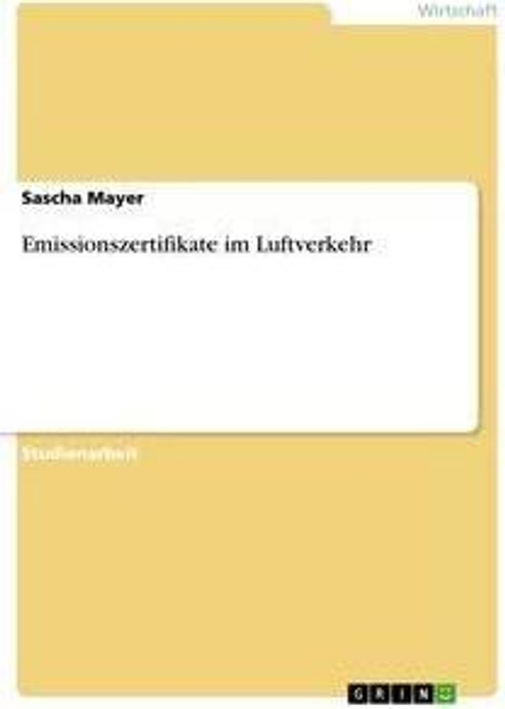 Emissionszertifikate im Luftverkehr