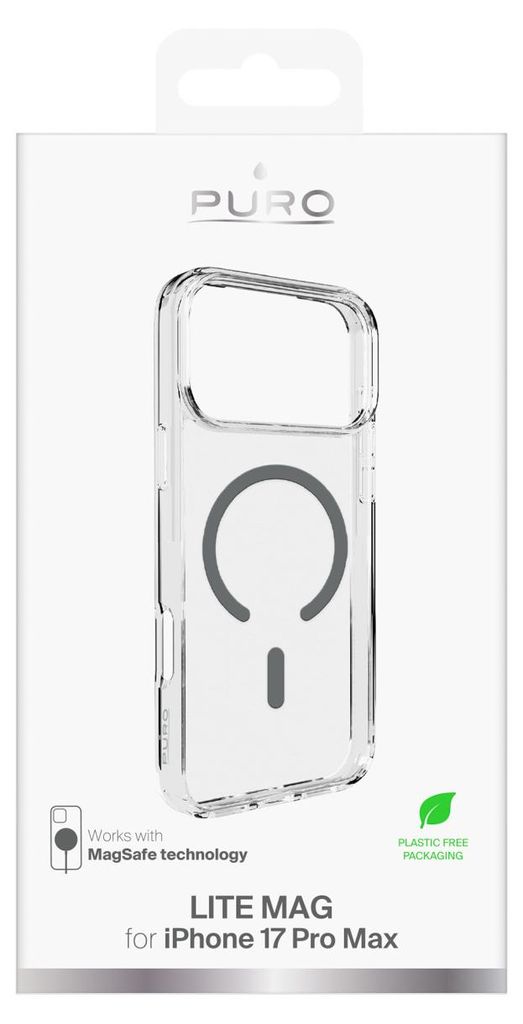 Pouzdro MagSafe pro iPhone 17 Pro Max Lite – průhledný šedý Obrázek produktu 