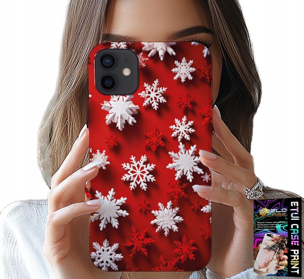 Hülle Für Iphone 12 - Schneeflocken, Schnee, Sterne, Urlaub