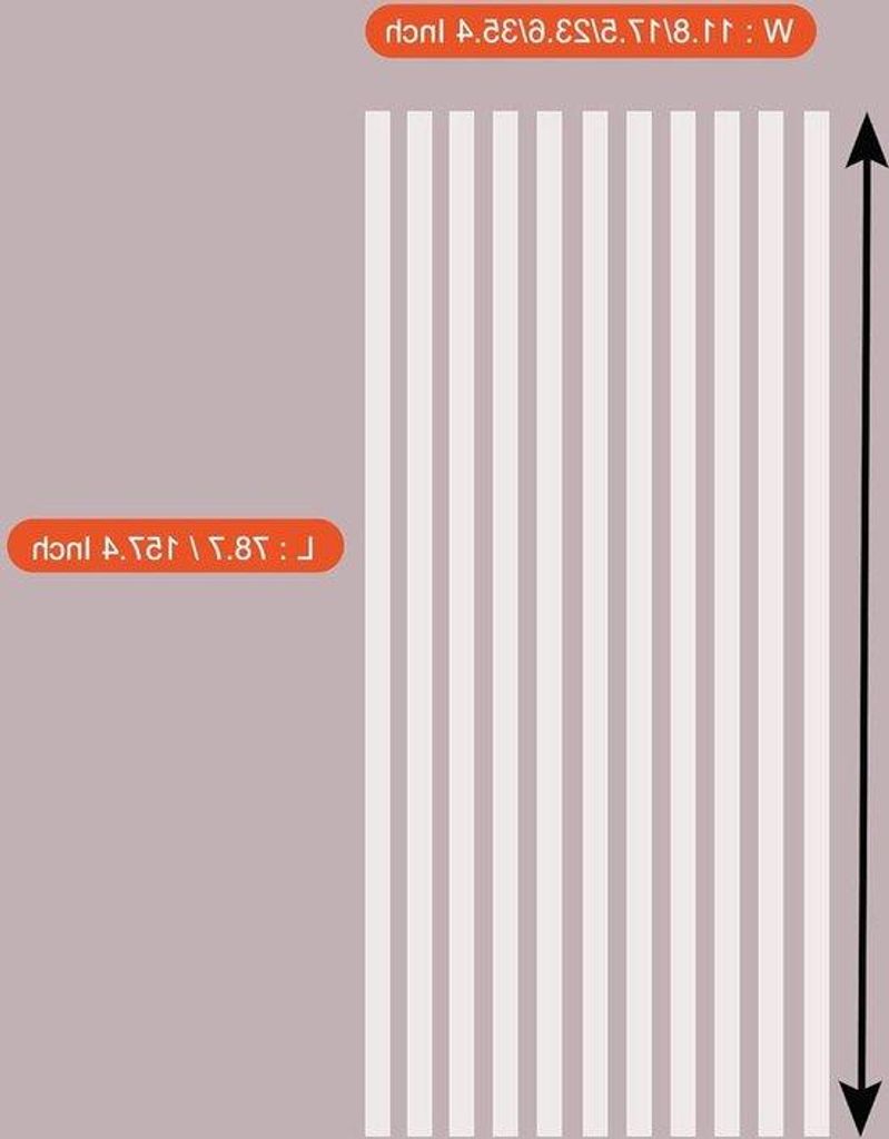 Statisch gestreepte Frosted Raamfolie 90x200CM