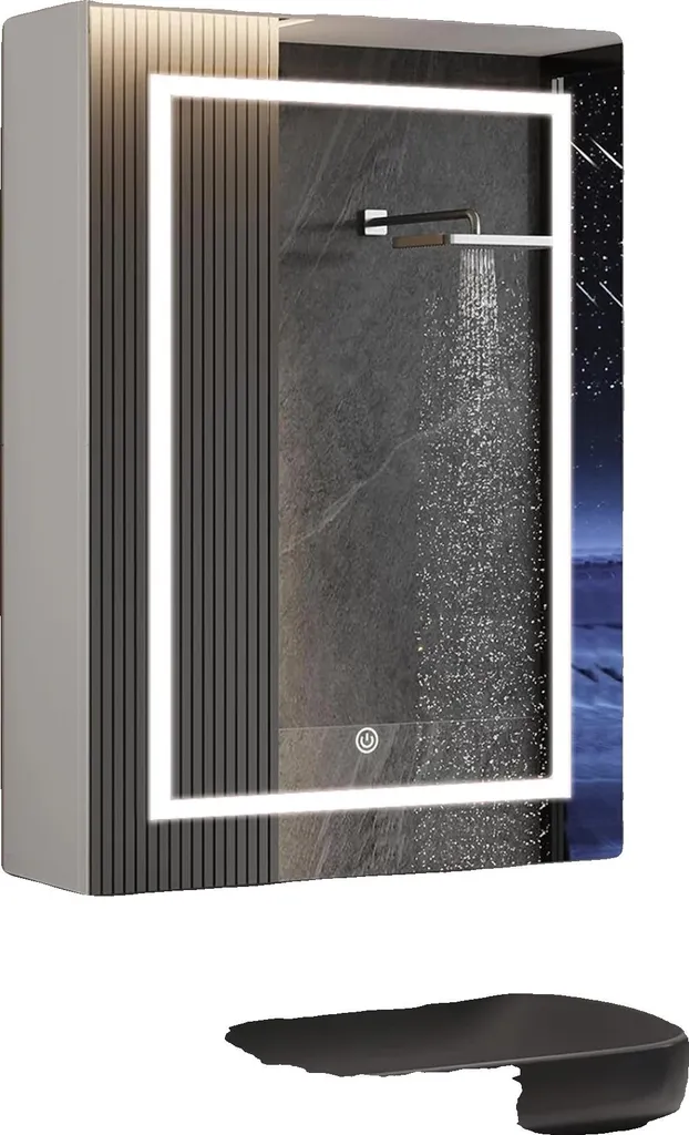 Meuble miroir salle de bain 50x70 cm pour optimiser les petits espaces