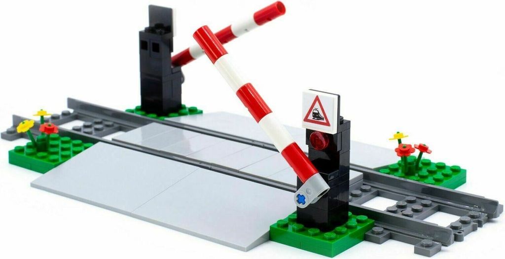 LEGO: Bahnübergang mit Schranken