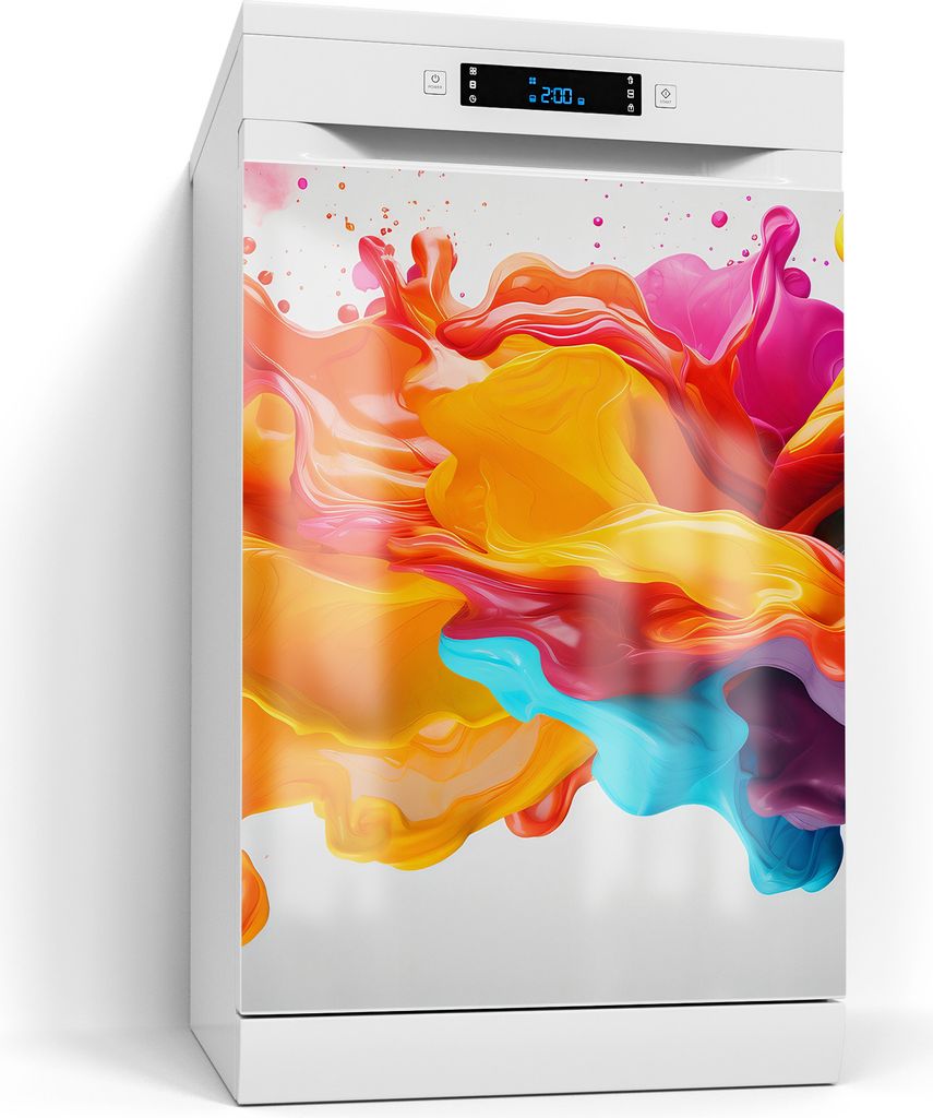 DEQORI Magnetmatte Spülmaschine Standard 60x80 cm 'Wellen der Vitalität' Magnetfolie