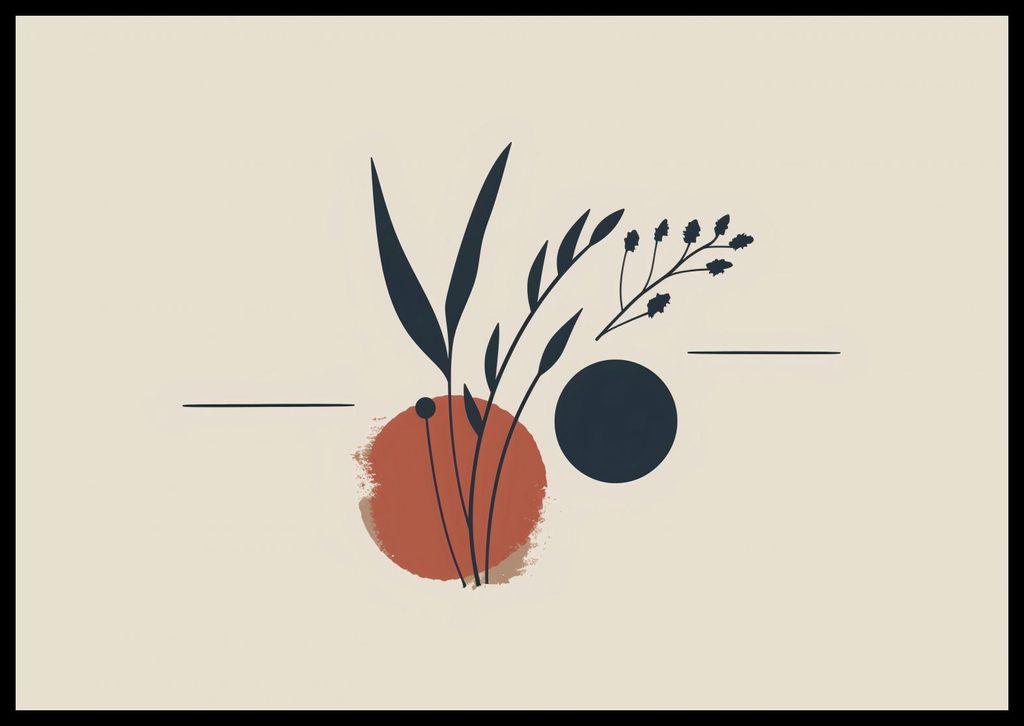 Plakat 66,5x46,5cm Botanische Farbe