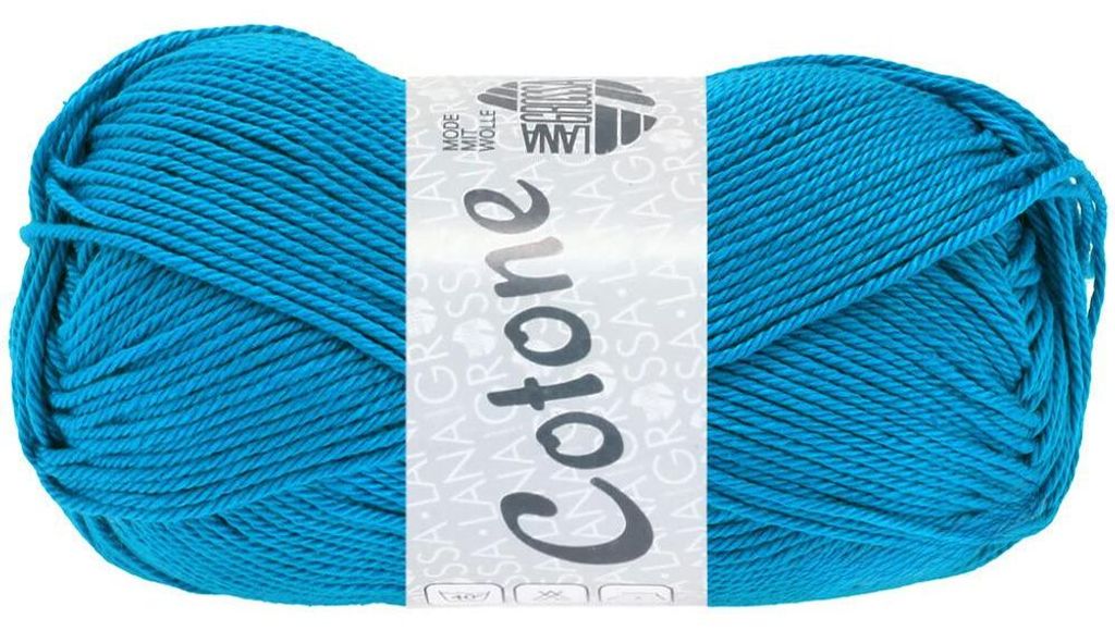 Lana Grossa - Cotone 0010 türkisblau Produktbild 
