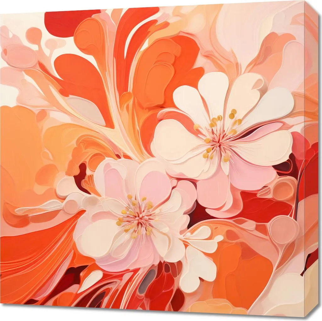 Quadro 60x60cm Danza dei fiori