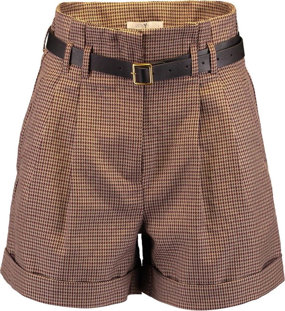 Ma44Lisa Shorts mit Bundfalten, gekrempelten Säumen, Gürtel Produktbild 