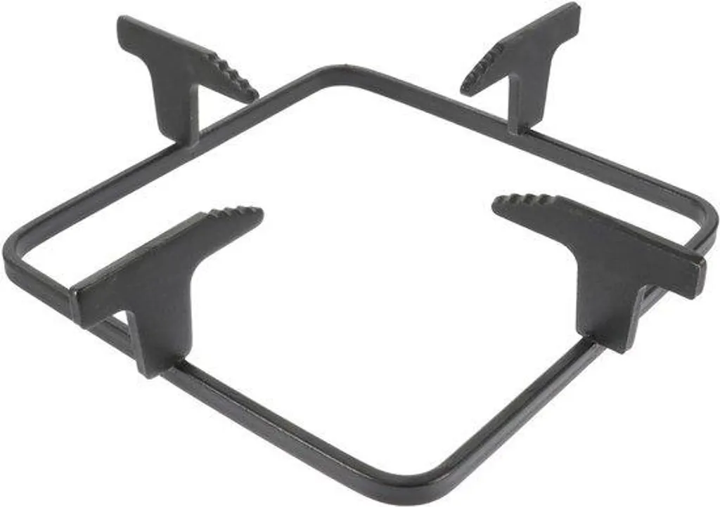 Support de four électrique en métal avec grille de cuisson en fonte robuste